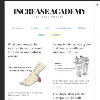 Increase Academy – by Sean Vosler