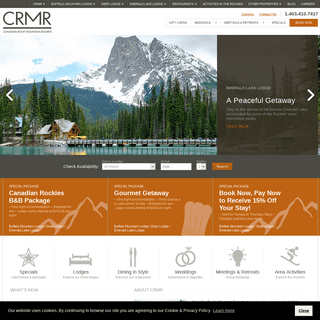 Boutique Hotels & Restaurants- Banff, Lake Louise, Emerald Lake - CRMR