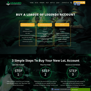 Home of Lolsmurfs | Best Place to Buy Lol Accounts and Lol Account Logins