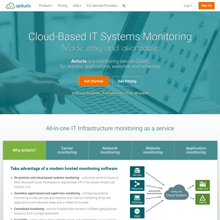 Cloud-based Monitoring Service for Servers, Networks, Websites and Web Services, SaaS Monitoring - Anturis