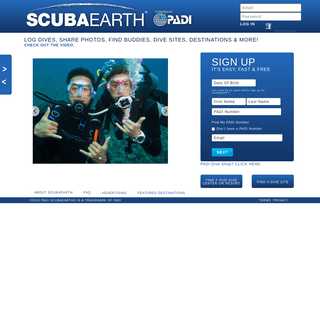 Research, plan and share your scuba diving experiences in ScubaEarth
