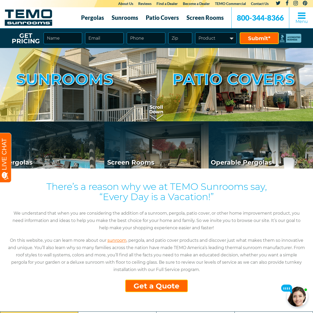 A complete backup of temosunrooms.com