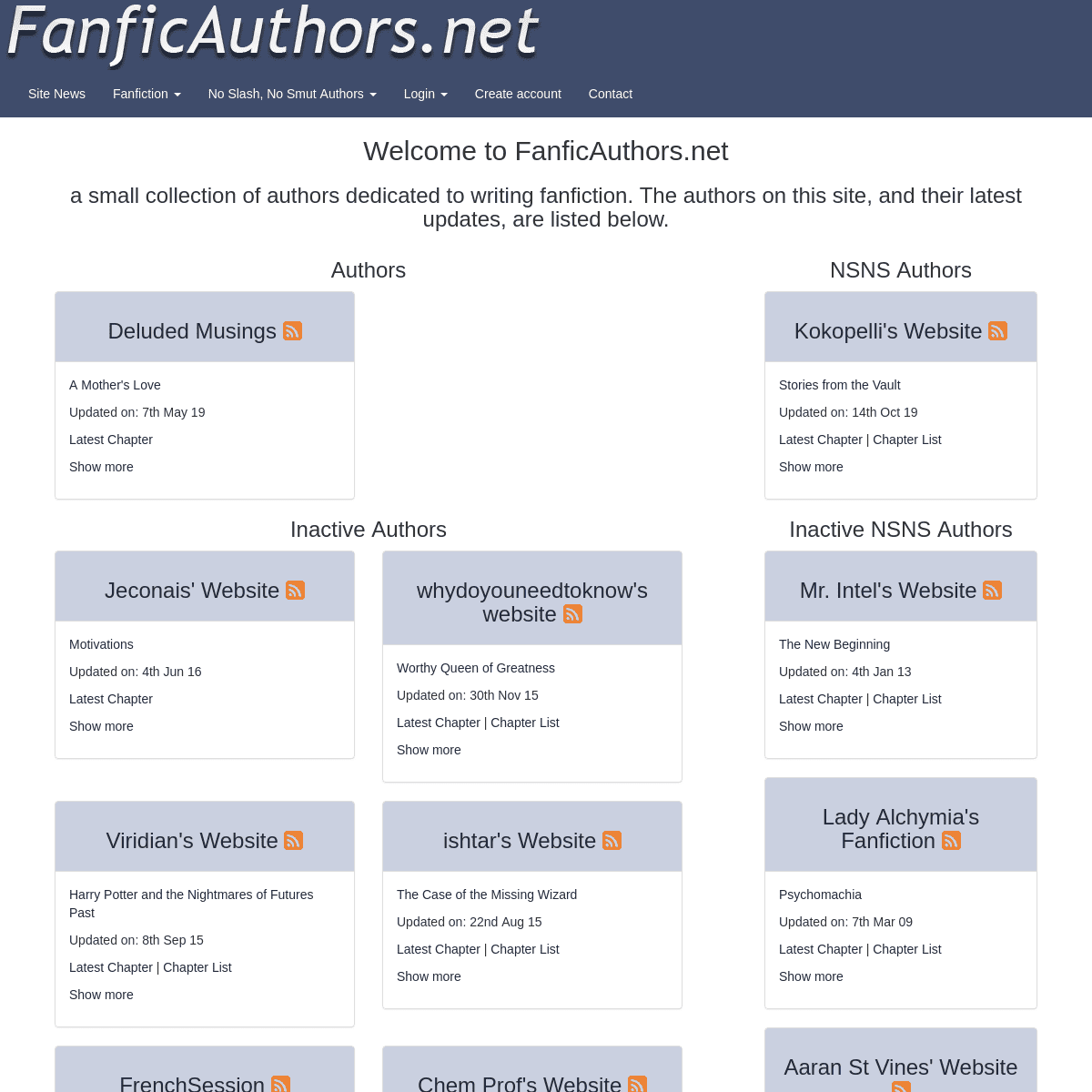 A complete backup of fanficauthors.net