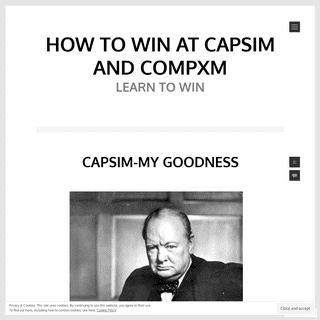 How to win at Capsim and CompXM – learn to win