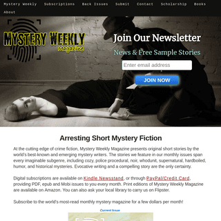 Mystery Weekly Magazine - A Short Fiction Mystery Magazine