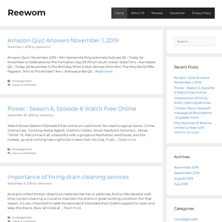 A complete backup of reewom.com