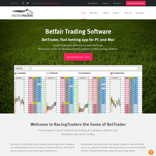 Betfair Sports Trading Software for Mac & PC from RacingTraders