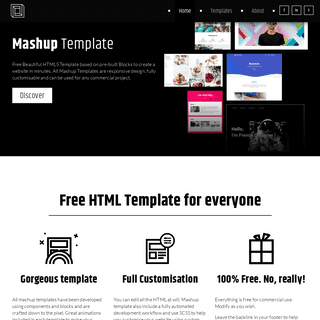 Free HTML templates to create your website in minutes