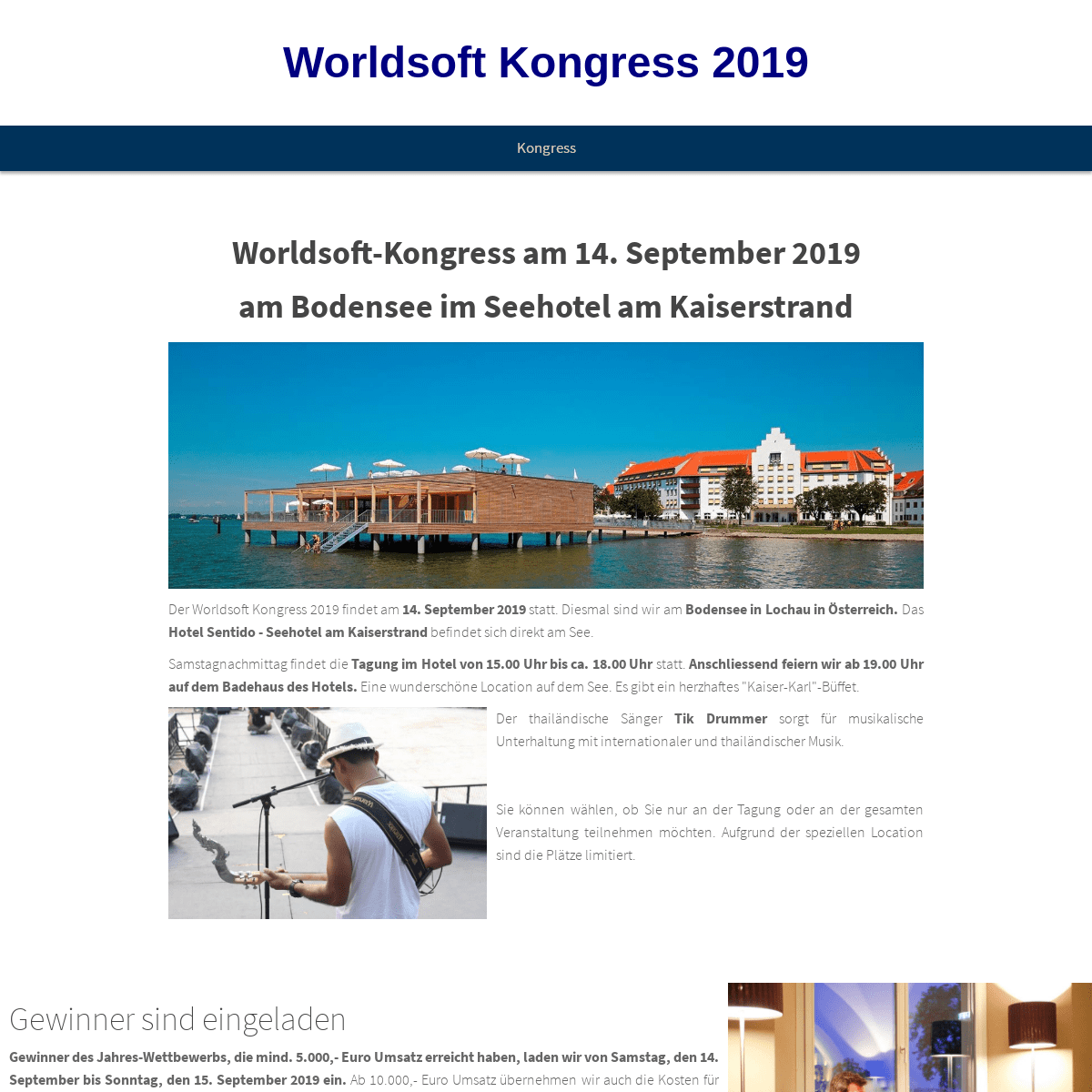 Worldsoft AG - Kongress Website