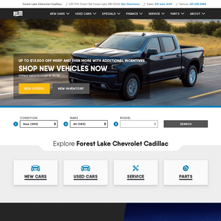 Forest Lake Chevrolet Cadillac | New and Used Car Dealer