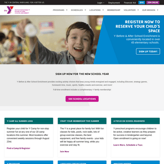 The Y in Central Maryland | For a Better Us