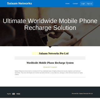 Salaam Networks - Ultimate Worldwide Mobile Phone Recharge Solution - salaamnetworks.me