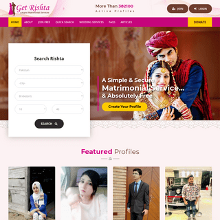 Pakistan Rishta Matrimonial Marriage Bureau - Shadi Online
