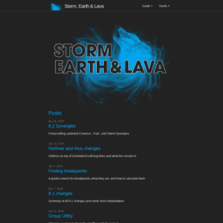 Storm, Earth & Lava | Guides for Elemental Shamans of World of Warcraft