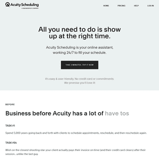 Acuity Online Appointment Scheduling
