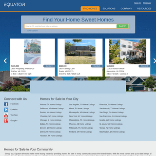 Homes for Sale and Real Estate Home Listings  | EQUATOR
