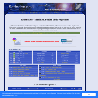 Astra und Hotbird Sender + Frequenzen auf Satindex.de