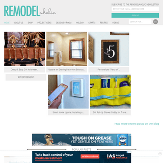 Remodelaholic - Let us help you remodel your house from builder grade to BEAUTIFUL! DIY projects that reduce, reuse, recycle, re