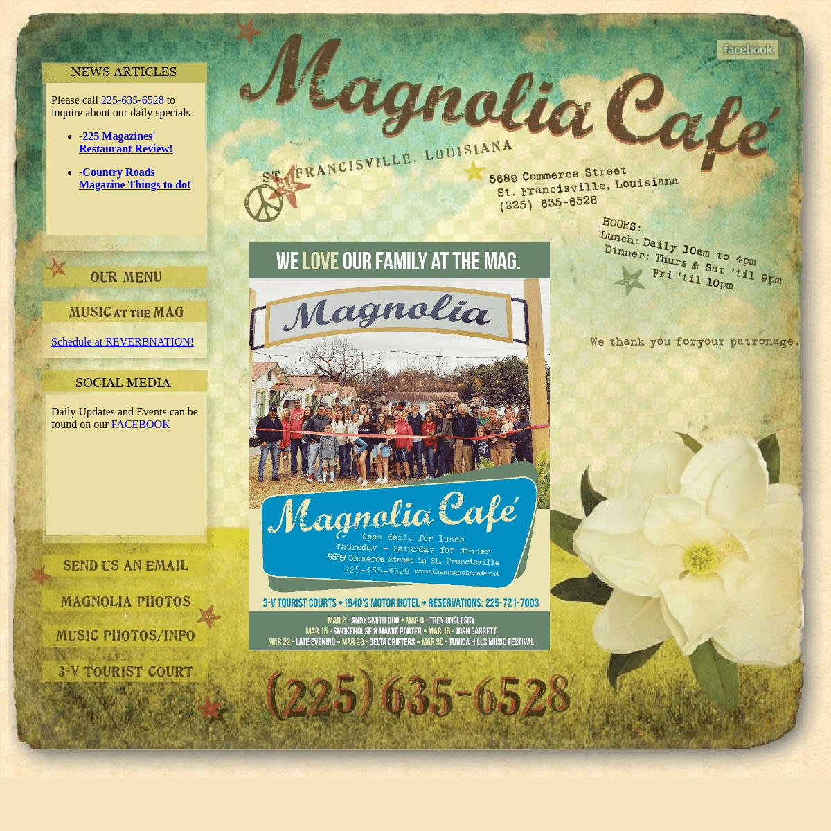 Welcome to the Magnolia Café