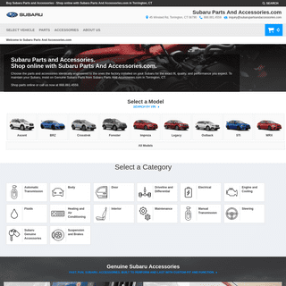 Subaru Parts Online - Subaru Parts And Accessories.com - Torrington, CT
