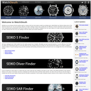 WatchSleuth - Searchable Watch Catalogs