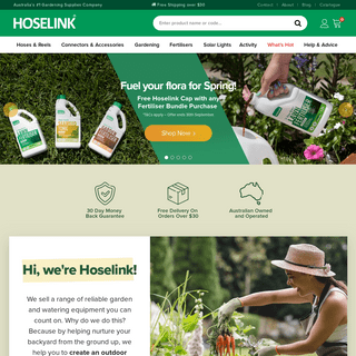 Hoselink: Retractable Hose Reels | Garden Hose Fittings | Hoses
