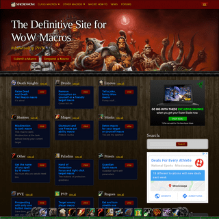 Macro-Wow.com | The Definitive Site for WoW Macros | World of Warcraft Strategy Guides and News