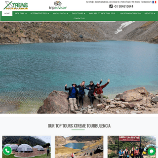 Xtreme Tourbulencia - Inca Trail - Salkantay Trek - Lares Trek