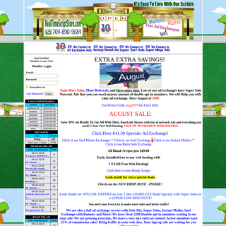 Kenny Lessing Presents Real Time Script Store featuring Surf - Solo - Text Ads and tons of Instant Traffic