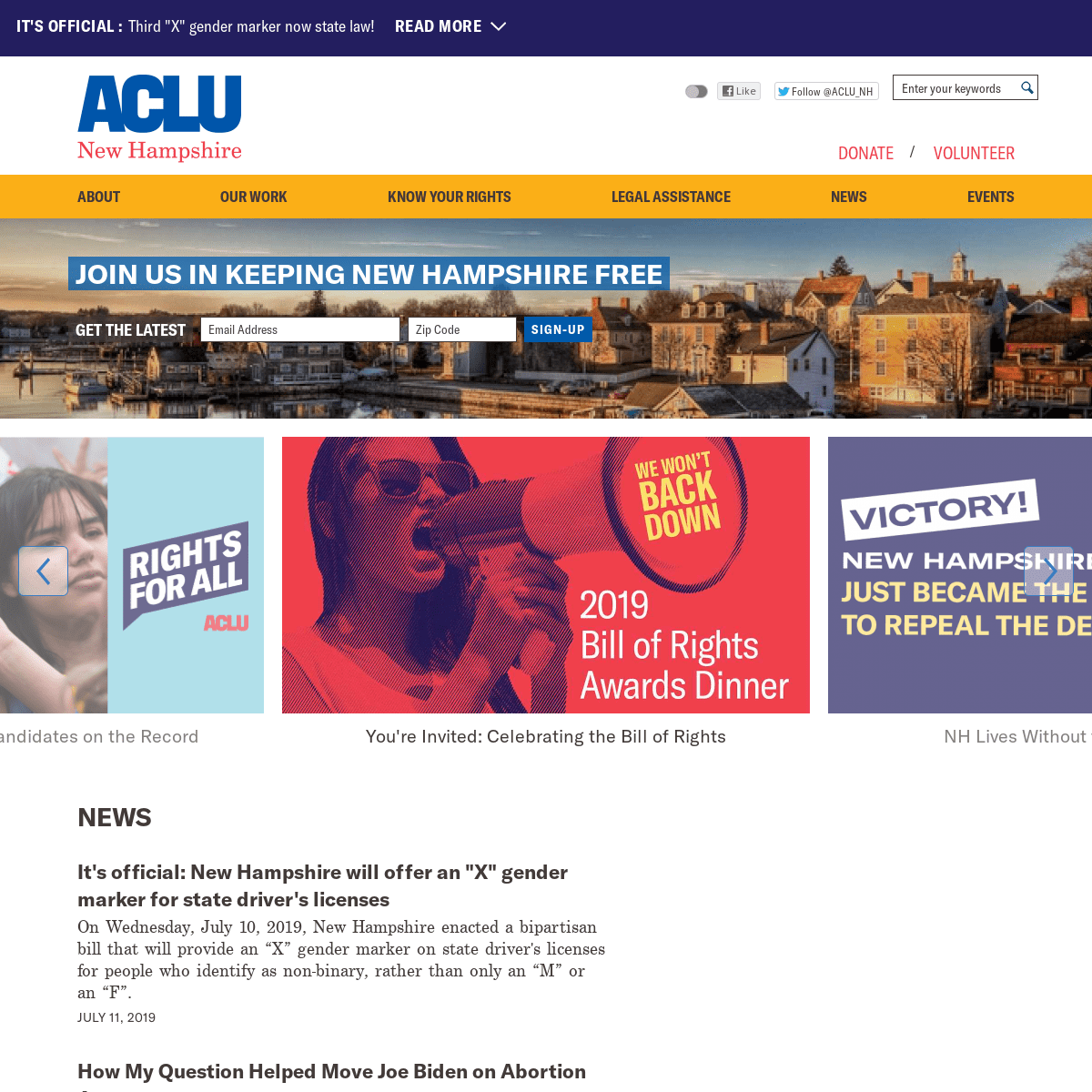ACLU of New Hampshire