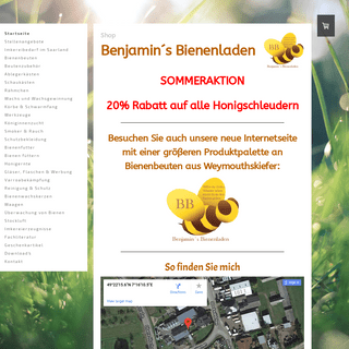 Benjamin´s Bienenladen: Imkereibedarf online kaufen - benjaminsbienenladen Geschäft für Imkereibedarf im Saarland