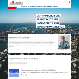 Der Hamburgische Beauftragte für Datenschutz und Informationsfreiheit