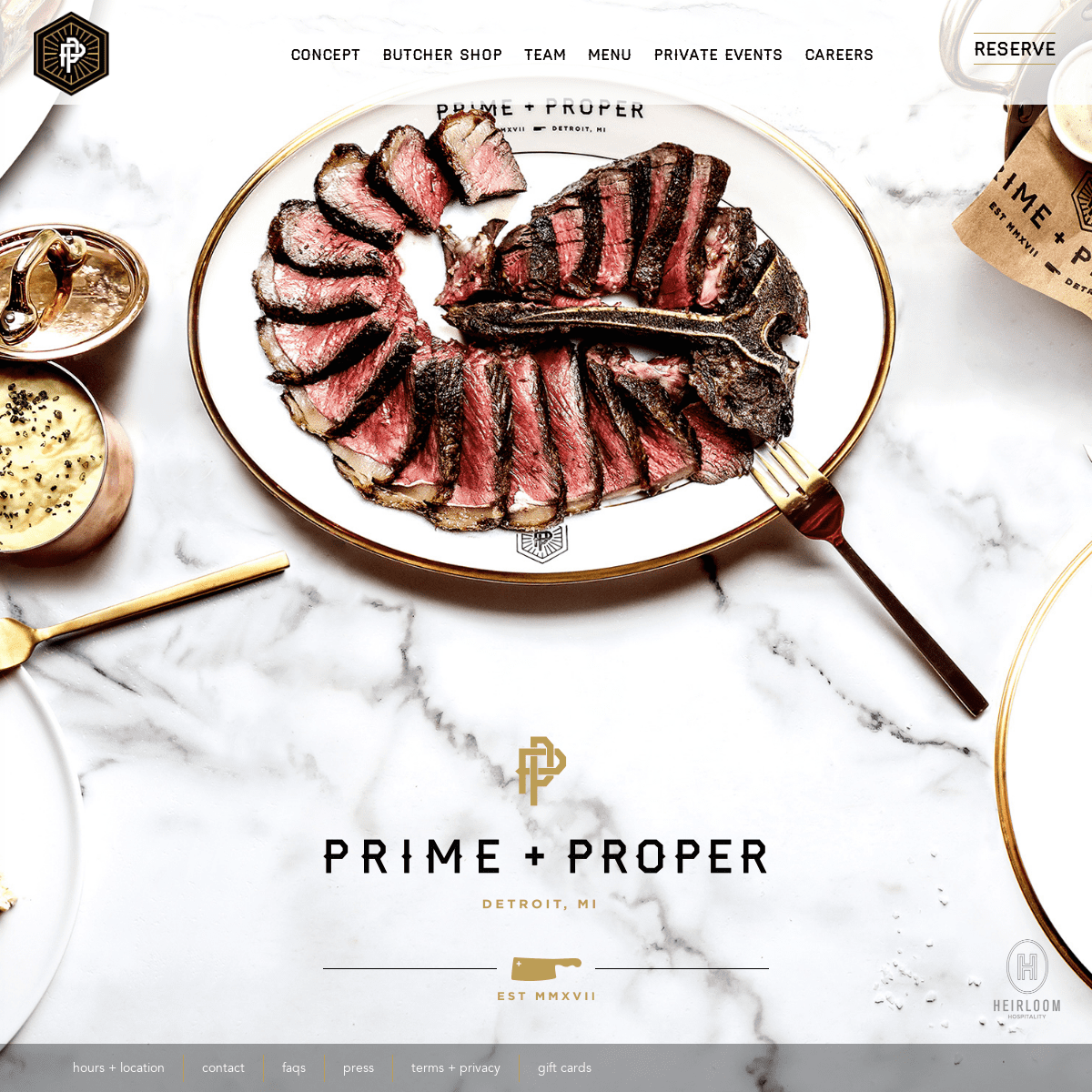Steakhouse in Detroit, MI - Prime + Proper