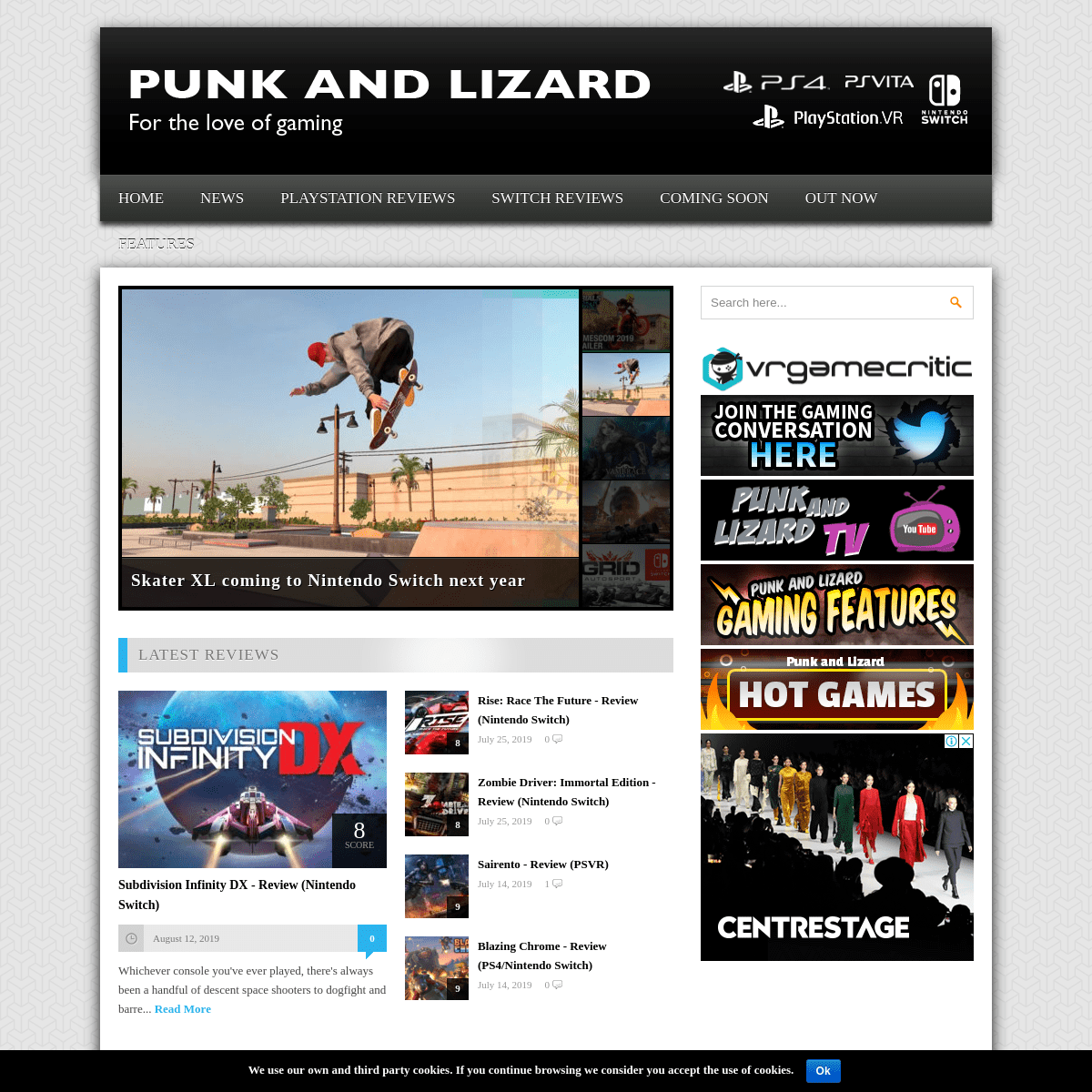 Punk and Lizard - The latest in PS4 PSVR Nintendo Switch PS Vita - News and reviews for PS4 PSVR & Nintendo Switch