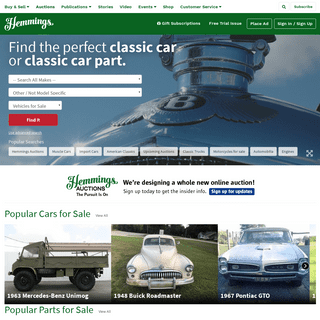 Classic Cars and Parts for Sale - Hemmings Motor News
