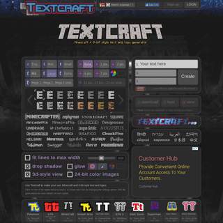 Textcraft: Text & logo maker - Minecraft, 8-bit styles and more