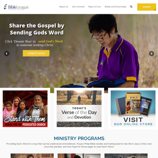 Bible League International – Transform Lives with God’s Word