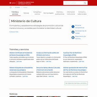Ministerio de Cultura - Cultura | Gobierno del Perú