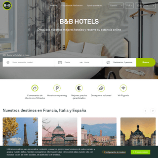 Hoteles baratos en España - Mejor precio garantizado | B&B Hotels