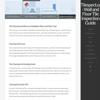 Tilespect.com - Wall and Floor Tile Inspection Guide | Self check against tile defects