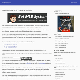 BetMLB.org: MLB Betting Tips & Odds - BetMLB.Org - MLB Betting Guide & Tips, Bet on MLB