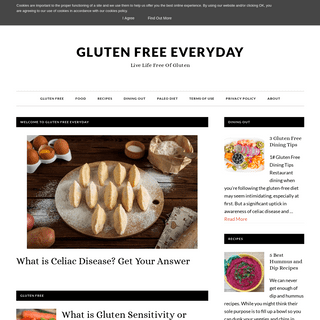 Gluten Free Everyday â€“ Live Life Free Of Gluten