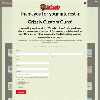 Grizzly Custom Guns – Custom Marlin Lever-Action Rifle Packages | Grizzly Custom Guns