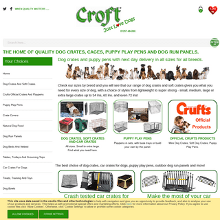 Dog	Crates, Dog Cages & Puppy Playpens. Best quality. Crufts dog crates.