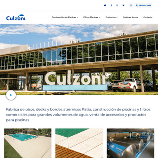 Piscinas Culzoni construcción de piscinas, fabrica de bordes, decks y pisos atermicos para piscinas - Culzoni S.A