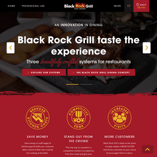 Steak on a stone restaurant equipment Black Rock Grill dining concept