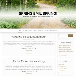 Spring Emil Spring! - En blogg om lÃ¶pning, motivation och mitt liv
