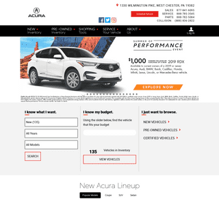 Piazza Acura of West Chester: Acura Dealership West Chester PA | Near Philadelphia