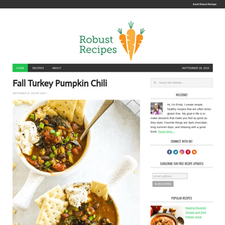 Robust Recipes - Healthy, Flavorful Food