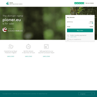 The domain name pioner.eu is for sale - DAN.COM